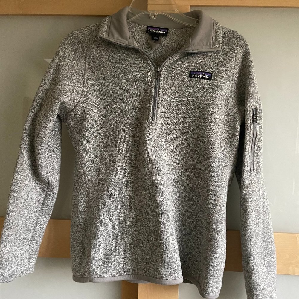 Patagonia Better Sweater 1/4 Fleece Jacket Birch White S